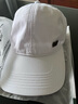 JEEP SPIRIT吉普夏季棒球帽男士运动帽子防晒网帽透气大头围速干帽薄款鸭舌帽 白色 均码（56-59cm）可调节 实拍图