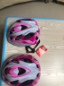 奥塞奇ot7儿童自行车头盔滑冰旱冰溜冰鞋滑板自行车运动安全帽带护具粉 实拍图