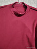 AB内衣纯棉大码男半高领秋衣棉毛衫全棉透气打底上衣T667 酒红色 XL 实拍图