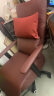 利沃诺老板椅办公椅可躺电脑椅人体工学椅子舒适家用午休椅 【西皮】酒红 实拍图