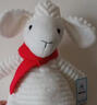 IGNATIUS小羊公仔软萌睡觉抱女孩可爱狐狸毛绒玩具兔子婴儿安抚陪睡布娃娃 【红围巾】白羊 大号全长40cm 实拍图