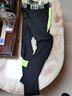 禾默运动紧身裤男弹力透气速干压缩打底长裤跑步骑行足篮球健身训练服 黑-荧光绿网 M 实拍图