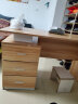 美宜德曼电脑桌 1.2米左三抽简约办公台式职员桌家用学习写字桌子 橡木色  实拍图