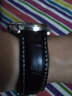 比握特真皮表带牛皮手表带男女蝴蝶扣配件适用天梭浪琴DW小米华为gt4 黑带白线【银色自动扣】 19mm 实拍图