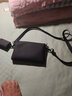 无印良品（MUJI） 可自由组合 收纳包 旅行收纳袋  手拿包 多巴胺 小物收纳 零钱包 黑色 长方形 迷你 长9*宽6*厚度2.3cm 实拍图