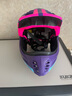 洛克兄弟儿童骑行头盔平衡车滑步车全盔自行车轮滑安全帽可拆卸 升级款蓝粉紫（全盔半盔可切换） S 实拍图