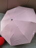 惠寻 京东自有品牌 8骨全自动雨伞 晴雨两用一键开收 黑胶折叠便携防晒防紫外线 粉色 实拍图