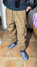 啄木鸟（TUCANO）美式重磅复古工装裤子男春秋宽松大码潮牌休闲裤男阔腿束脚哈伦裤 2条装【黑色+卡其色】 新年战袍 XL 【130-150斤】 实拍图