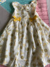 戴维贝拉（DAVE＆BELLA）女童连衣裙公主裙儿童裙子女宝夏装小女孩背心裙宝宝夏季婴儿 花朵印花 120cm（建议身高110-120cm） 实拍图