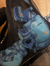 米高轮滑鞋儿童溜冰鞋直排轮可调尺码透气培训初级教学生用旱冰鞋MI0 蓝K8套装 OC1 M (推荐鞋码31-34内长20-22.5cm) 实拍图