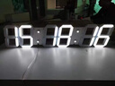 驰海（CHkosda）led电子挂钟数字时钟表挂墙壁比赛倒计时器大屏会议室万年历wifi 66.5x15cm镂空白遥控版 66.5cm 以上 实拍图