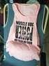 MUSCLE DOG 肌肉狗背心男 夏季宽松无袖快干吸汗坎肩运动健身训练 粉红色 XL 实拍图