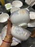 谛斯维尔（DISHWEER）碗盘餐具整套轻奢碗具套装乔迁之喜陶瓷盘子碗筷花开富贵76头 实拍图