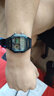 卡西欧（CASIO） 卡西欧(CASIO)小方块数显电子表狂飙安欣同款男防水学生运动手表 黑盘橡胶带AE-1200WH-1B 实拍图