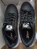 特步男鞋跑步鞋新款冬季厚底旅游透气轻便皮网面休闲运动鞋慢跑鞋子男 黑白-(皮面) 39 实拍图