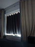 梦达莱全遮光窗帘罗马杆一整套窗帘成品免打孔安装卧室飘窗轻奢防风保暖 深灰色（遮光99%） 适用宽1.6-2.1米【窗帘高1.8米】 实拍图