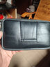 畅印 男士手机包穿皮带腰包多尺寸可选多功能帆布横款防泼水通用挂腰皮套 6.5吋黑色皮 实拍图
