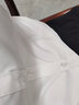 途尊（kingtrip） 工作服正装码衬衣女装ol韩棉春秋白衬衫女长袖职业夏季V修身 【长袖】白色斜纹翻领衬衫 L/115 实拍图