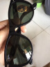 雷朋（RayBan）太阳镜徒步旅行运动户外方形墨镜显脸小眼镜0RB2140F可定制 901黑色镜框绿色镜片 尺寸54 实拍图