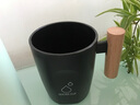 卡塞格林 日式简约洗漱杯牙刷杯套装木柄刷牙杯子家用漱口杯情侣一对牙缸杯创意 【 1只装 】黑色-木柄款 实拍图
