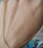 周大生黄金项链女足金o字链细款金链子锁骨链生日礼物送女友 3.16g  -45CM 足金O字项链 实拍图