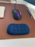 SANWA SUPPLY 人体工学鼠标垫腕托 键盘腕垫 肘托 记忆海绵 防滑底 易清洁 GTOK 短款 深蓝色（134mm） 实拍图