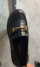 ZHR乐福鞋女复古一脚蹬学院制服小皮鞋女通勤舒适女鞋 AH352黑色39 实拍图