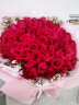 来一客情人节红玫瑰生日花束鲜花速递同城配送全国表白求婚礼物 99朵红玫瑰粉色包装款 实拍图