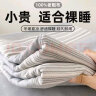 斐皇纯棉老粗布床单单件加厚全棉可裸睡学生宿舍单人凉席被单双人家用 淡雅【原棉粗布】 230*240cm床单+枕套2只 实拍图