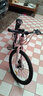 ICOLOUR山地自行车成人男单车减震越野变速公路赛车上班上学学生青少年女 加粗减震-六刀轮【白灰色】 24寸21速【身高：145-165cm】 实拍图