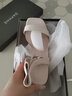 达芙妮 官方凉鞋女夏2025夏季新款凉鞋配裙子一字带百搭绒面高跟鞋女 绒面后空米色【跟高6cm】 37 实拍图