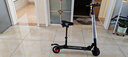 菲尼泰电动滑板车迷你折叠男女代步两轮小型电瓶车轻便上班代驾车 带座椅黑色约30-40公里带照明灯 实拍图