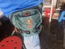 腿包男骑行机车包多功能腰包骑士战术绑腿包斜挎包单肩包健身户外运动跑步骑行包 墨绿 实拍图