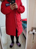 雅鹿新年战袍红色羽绒服女冬季新款中长款狐狸毛领极寒加厚保暖外套 红色 L 【推荐125-150斤】 实拍图