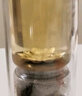 茶之恋999纯银杯创意双层玻璃水杯便携过滤高档茶水分离茶杯父亲节礼物 钛晶版-咖啡色-葫芦 实拍图