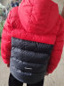 Skechers斯凯奇童装大童冬装外套冬季儿童拼色保暖短款羽绒服L322K032 晒单实拍图
