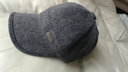 凯狄菲特帽子男秋冬季新款户外保暖加厚护耳毛呢锦纶休闲风棒球帽 铁标浅灰色 均码 可调节 实拍图