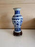 泰浦瓯 景德镇陶瓷器 仿古青花瓷小花瓶花插中式家居装饰酒柜客厅电视柜台面工艺品摆件 鱼尾瓶 带底座 实拍图