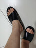 ZHR拖鞋女牛皮帮面厚底增高凉拖外穿气质一字拖女轻便百搭ES73黑色39 实拍图