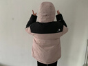 思凯乐1000蓬羽绒服男户外鹅绒服保暖加厚透气防风外套女 浅粉色1000蓬鹅绒-女（升级款） L 实拍图