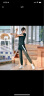 瑜味 瑜伽服女夏季网红韩版显瘦速干衣透气训练跑步健身房运动套装女 黑色短袖+长裤 L（建议105-118斤） 实拍图