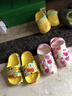 巴布豆儿童拖鞋男女童婴幼儿宝宝凉拖中大童居家室内浴室洗澡防滑一字拖 黄色211 28 内长17.5cm 适合脚长16.5-17cm 实拍图