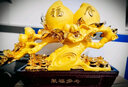 吉福斋福寿双全寿桃摆件沙金贺寿祝寿礼品60 80送老人送长辈生日礼物 聚福多寿沙金色-长46*高32CM 实拍图