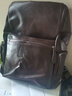 北狐真皮韩版男士背包牛皮双肩包复古休闲旅行包电脑包书包大容量新款 棕色 实拍图