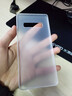 今舞 【促销】适用三星s10手机壳超薄磨砂S10+plus全包防摔半软硬壳男女款商务PP类硅胶外壳保护套 S10+透明白 实拍图