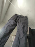 贵迎男士户外宽松休闲工装裤纯棉加肥加大码运动长裤松紧腰直筒肥佬裤 深灰色 XL(2尺5-2尺6) 实拍图