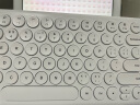 航世（BOW）HD098SL-2 无线键盘 蓝牙键盘 三模便携办公键盘 手机平板ipad笔记本电脑充电键盘 白色 实拍图