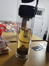 希诺（HEENOOR） 希诺玻璃杯男女双层带提环便携耐热微保温泡茶杯子车载生日礼物 黑蓝色 容量320ML 实拍图