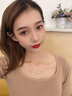 法蔻（farcoko）品牌18K金四叶草项链女款莫桑钻石生日七夕情人节礼物送女友老婆 【次日达】18K金四叶草项链-一克拉莫桑钻 -附带证书【精美高档礼盒】 实拍图
