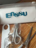 樱舒Enssu 婴儿宝宝专用不锈钢理发剪刀儿童牙剪平剪梳子三件套ES2109 实拍图
